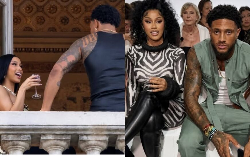 Cardi B sparks relationship rumours with Nigerian goalkeeper, Maduka Okoye in Paris [VIDEOS]